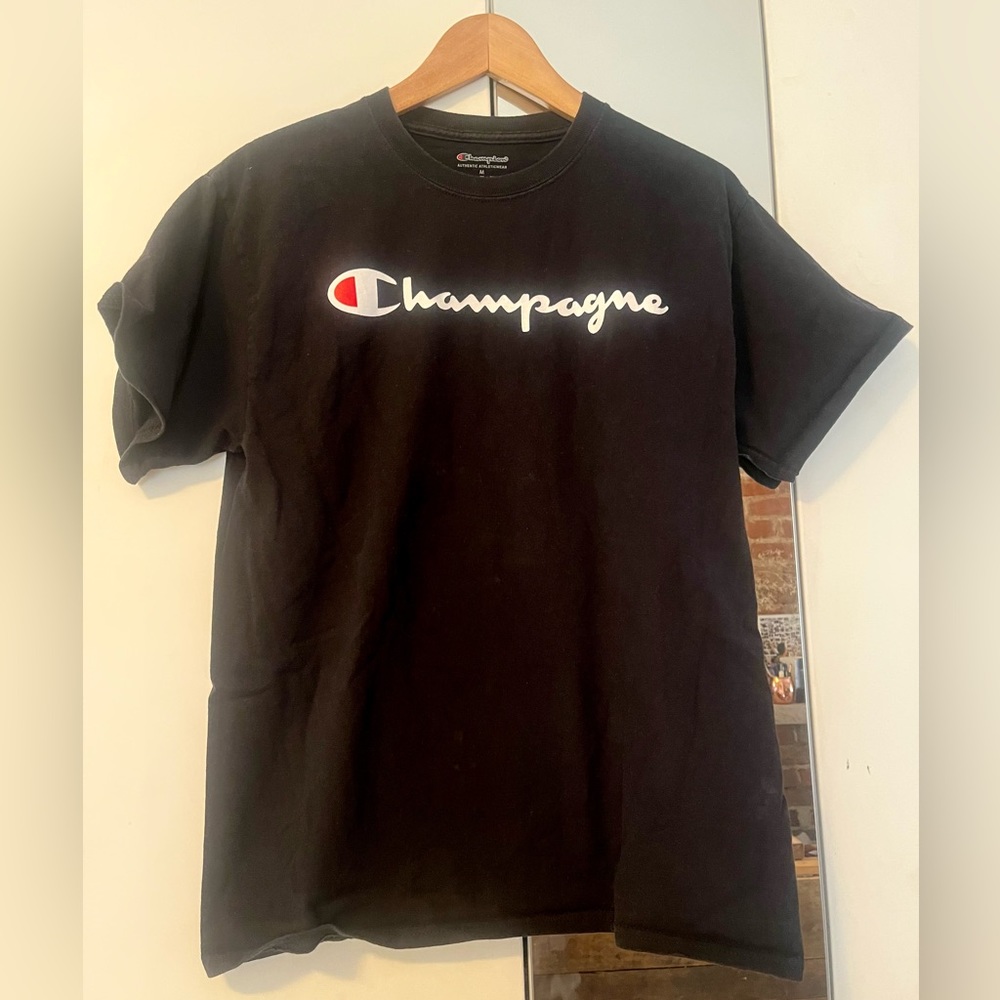 CHAMPAGNE BOOTLEG CHAMPION / NATURAL WINE SHIRT SIZE MEDIUM